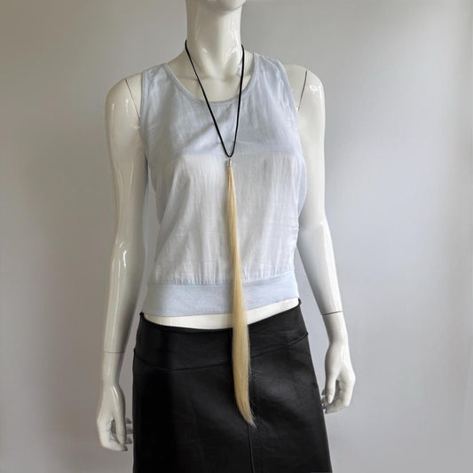 MM6 Maison Martin Margiela Vintage Light Blue Layered Top