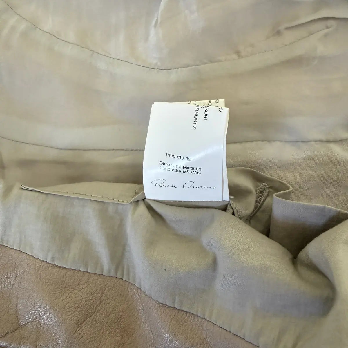 Archival 2000s Rick Owens Leather Jacket