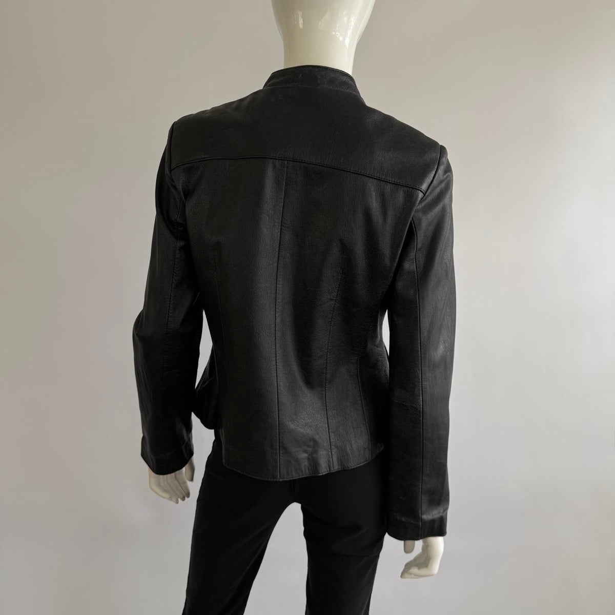 90s Genuine Leather Vintage Napoleon Military Jacket