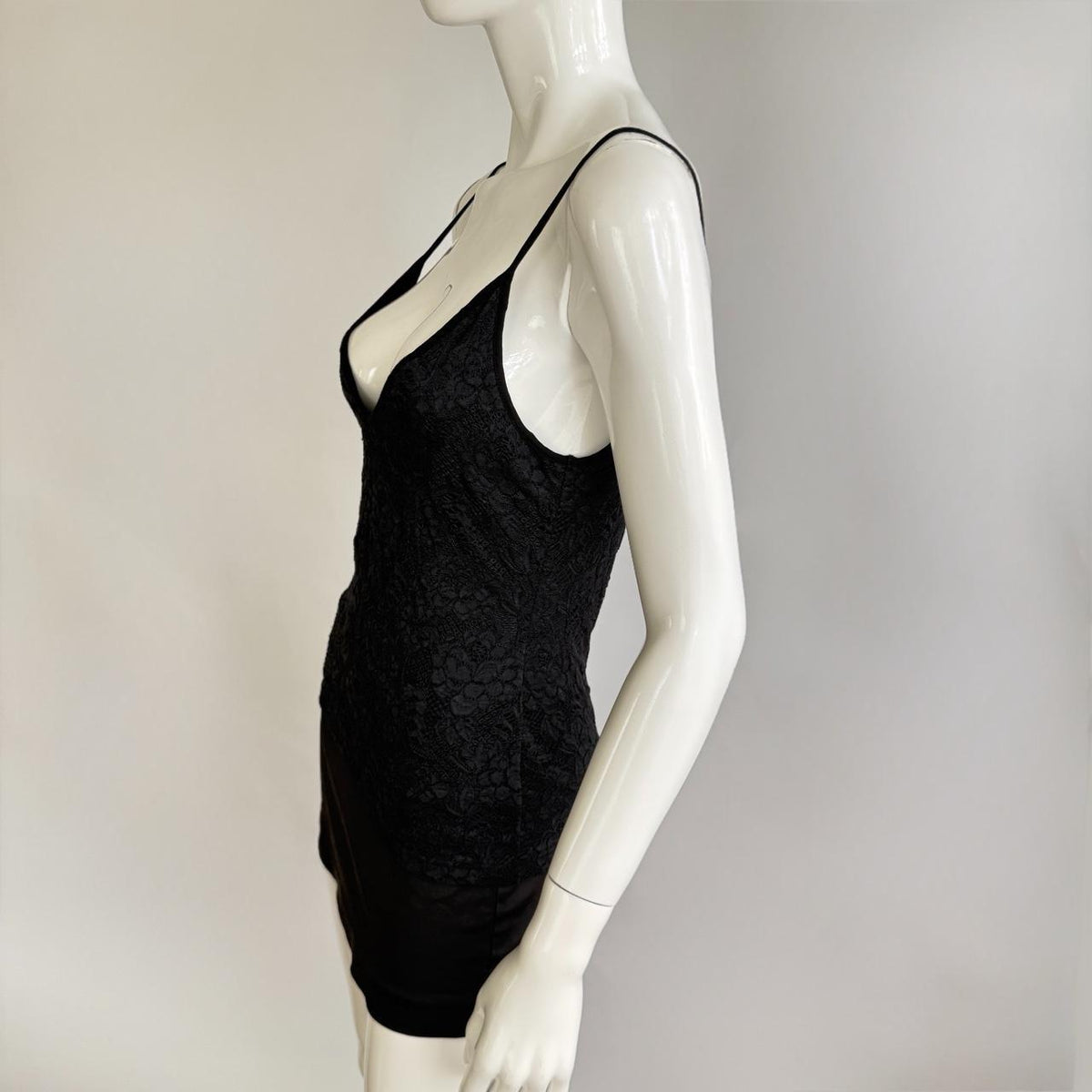 Anne Fontaine Paris Black Lace Camisole Top