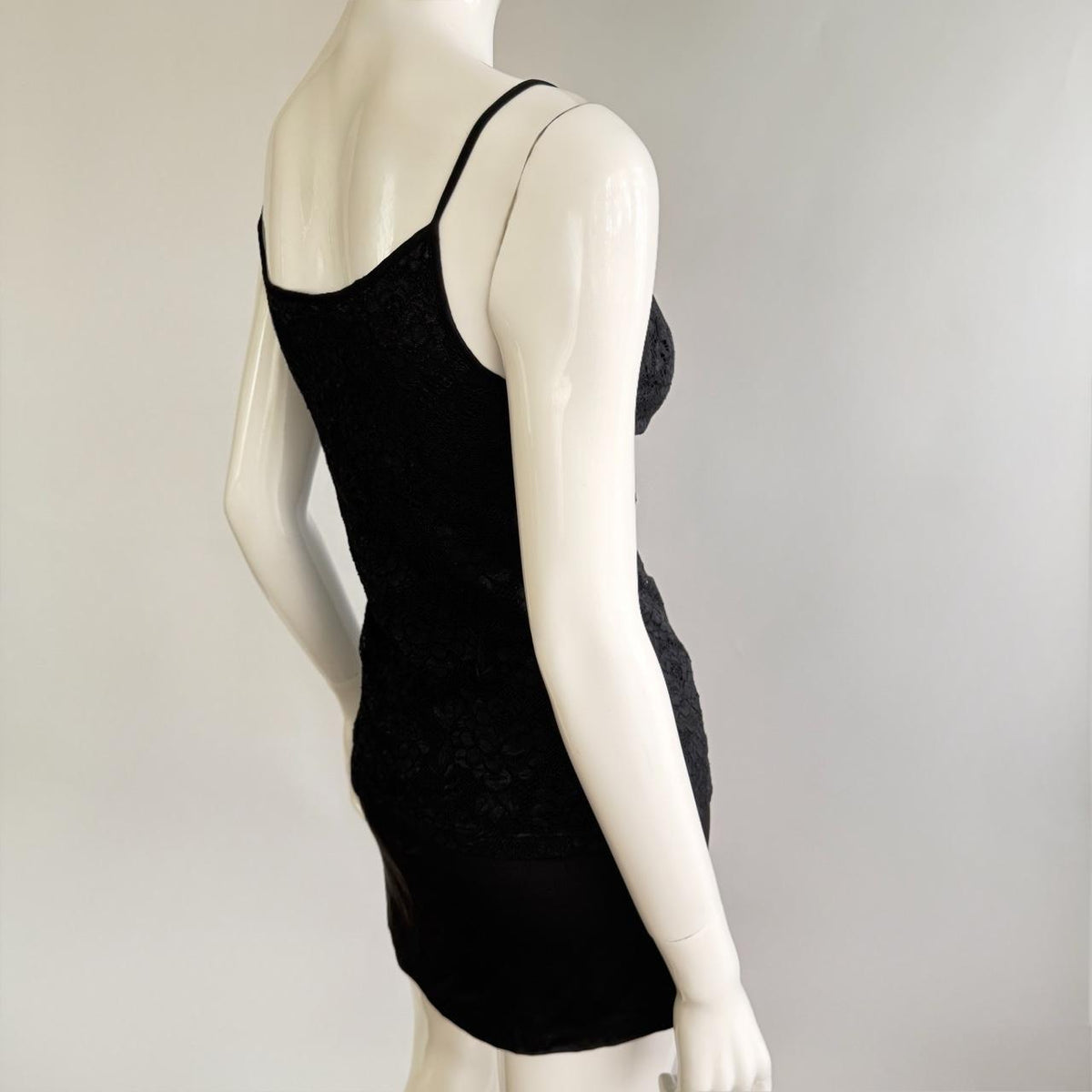 Anne Fontaine Paris Black Lace Camisole Top