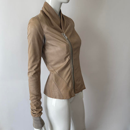 Archival 2000s Rick Owens Leather Jacket