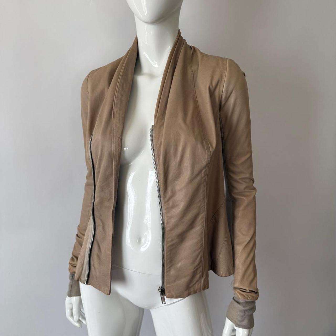 Archival 2000s Rick Owens Leather Jacket