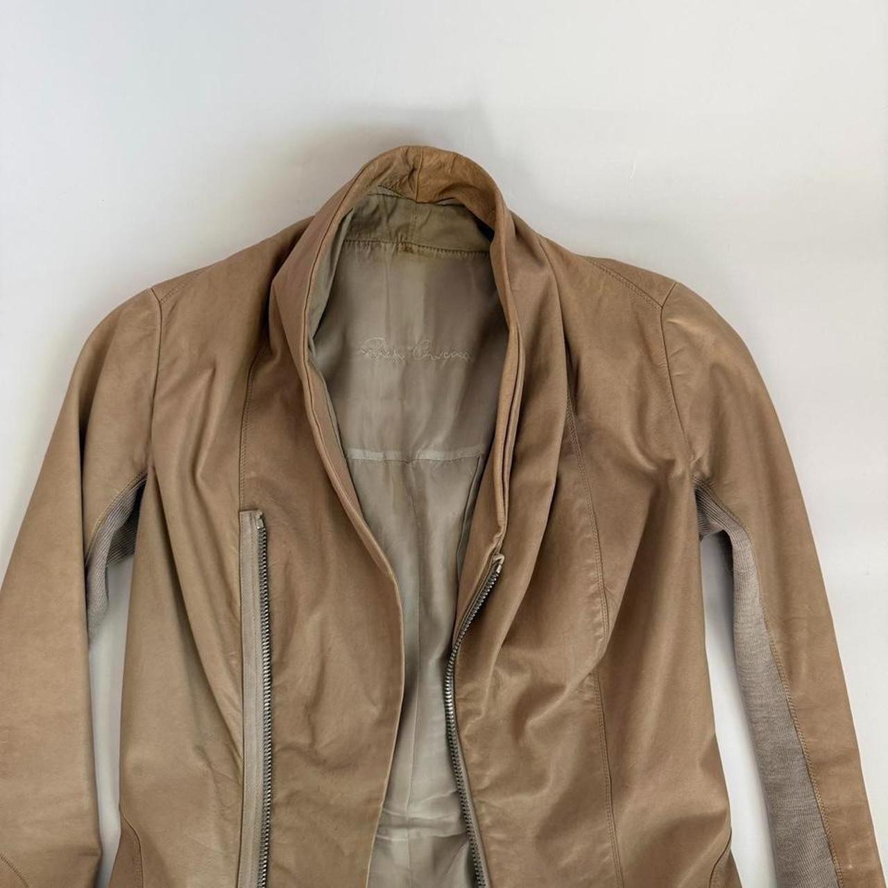 Archival 2000s Rick Owens Leather Jacket