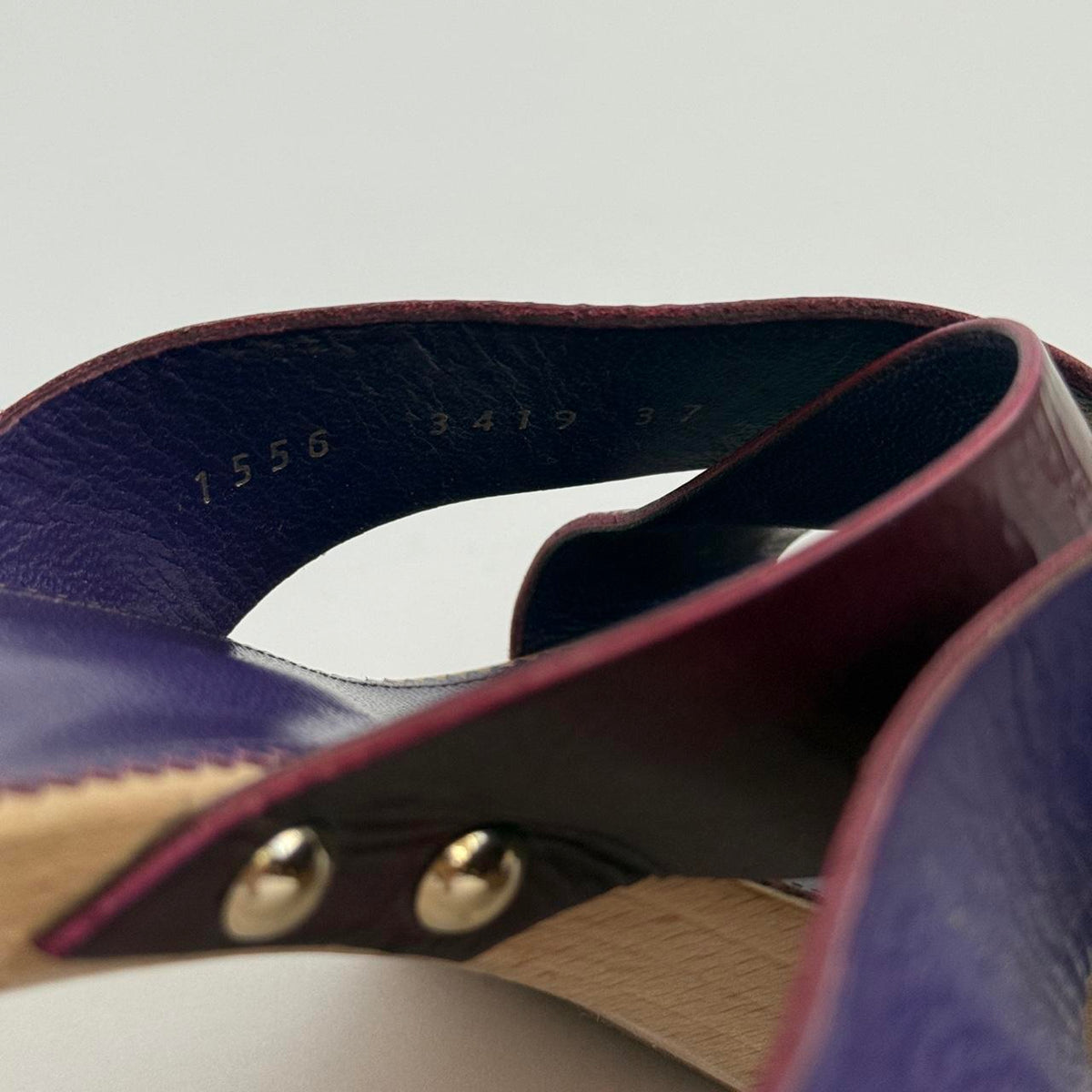 Yves Saint Laurent by Tom Ford Archival Wood Clog Mules