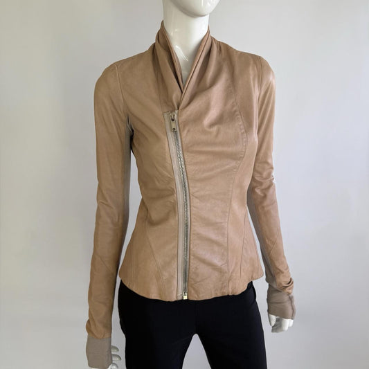 Archival 2000s Rick Owens Leather Jacket