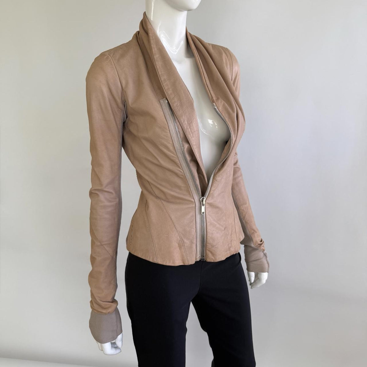 Archival 2000s Rick Owens Leather Jacket