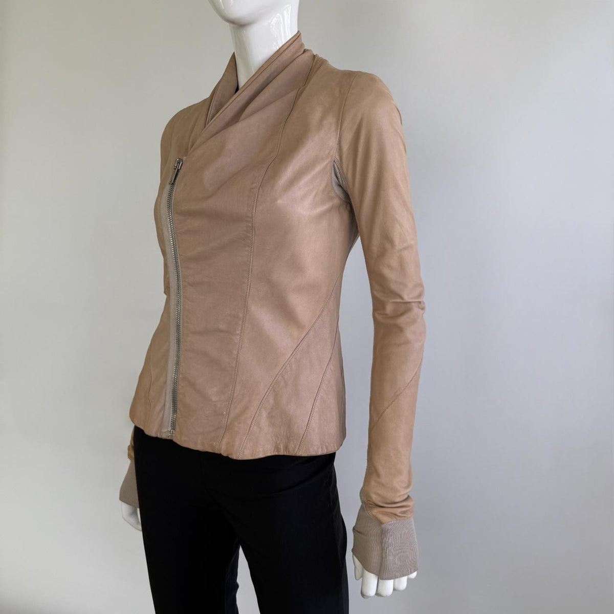 Archival 2000s Rick Owens Leather Jacket