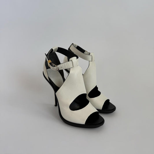 Balenciaga White Sculptural Heels Size 40