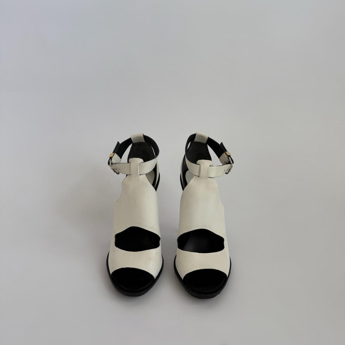 Balenciaga White Sculptural Heels Size 40