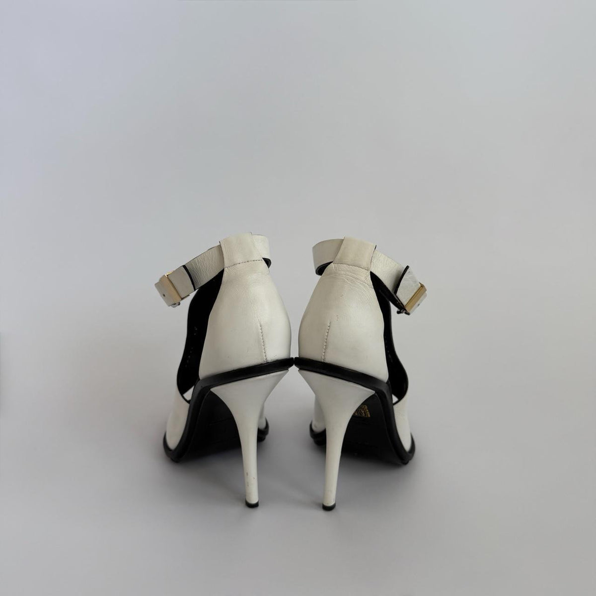 Balenciaga White Sculptural Heels Size 40