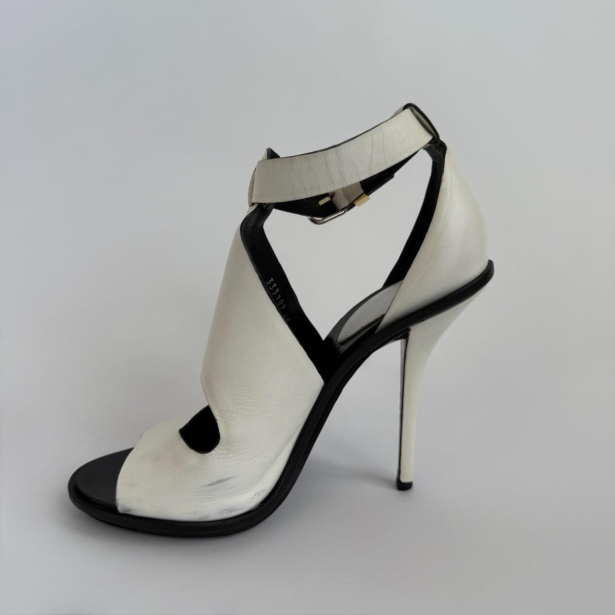 Balenciaga White Sculptural Heels Size 40