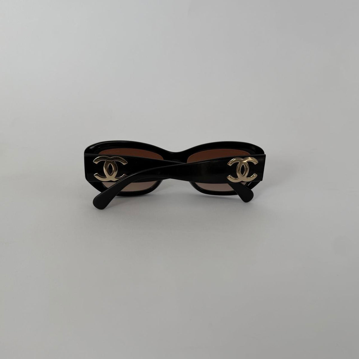 Chanel 5493 Oversized Black with Gold CC Sunglasses