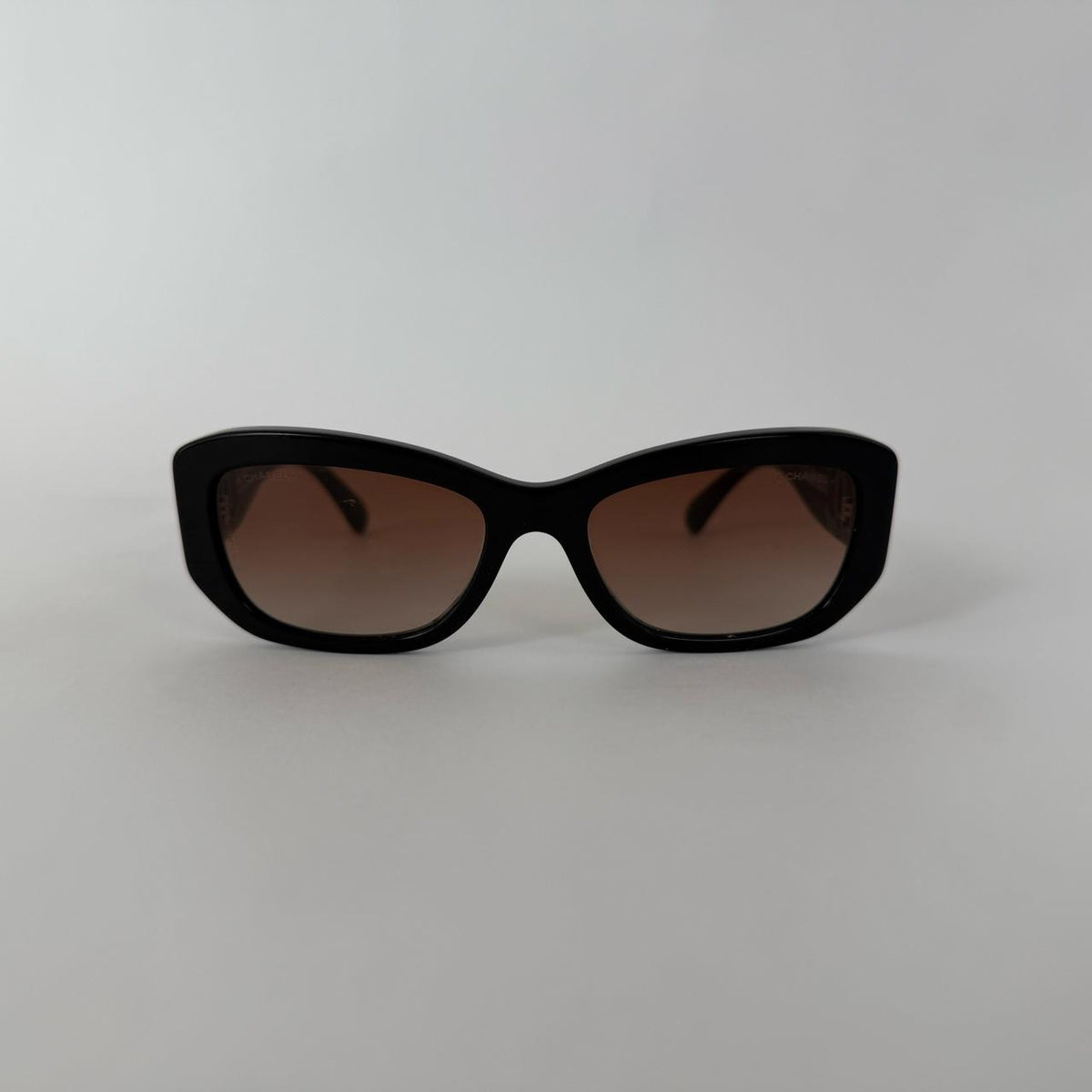 Chanel 5493 Oversized Black with Gold CC Sunglasses