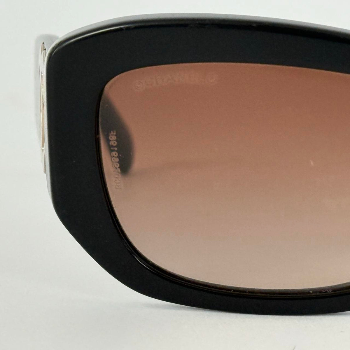 Chanel 5493 Oversized Black with Gold CC Sunglasses