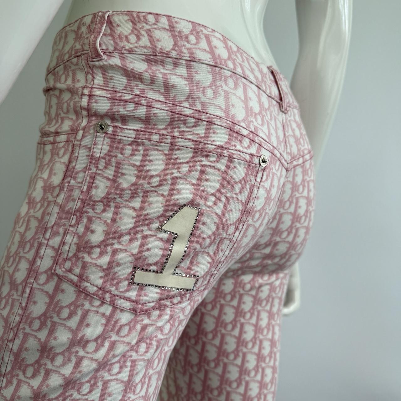 Christian Dior Spring/Summer 2004 Pink Monogram Trotter Capri Pants