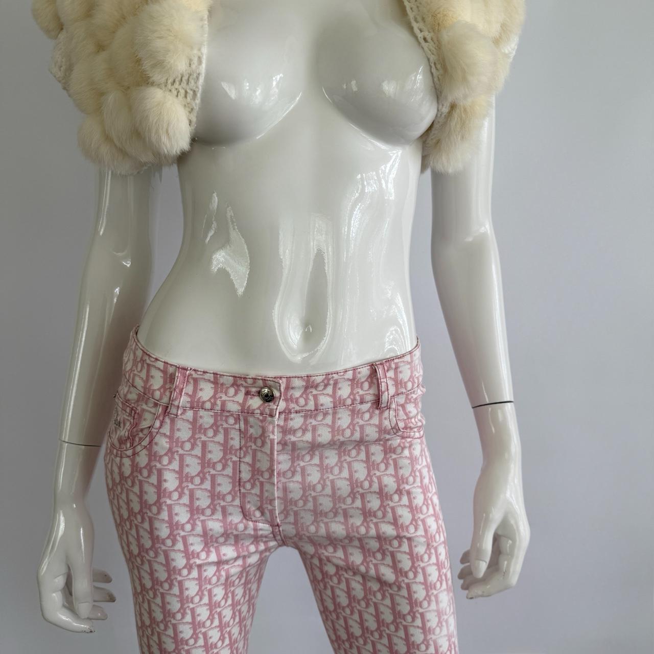 Christian Dior Spring/Summer 2004 Pink Monogram Trotter Capri Pants
