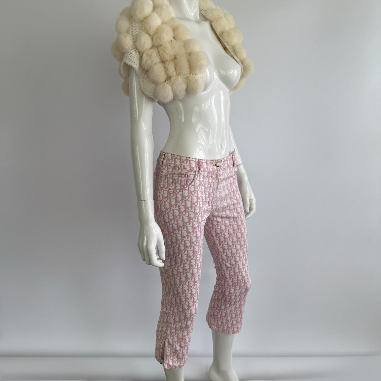 Christian Dior Spring/Summer 2004 Pink Monogram Trotter Capri Pants