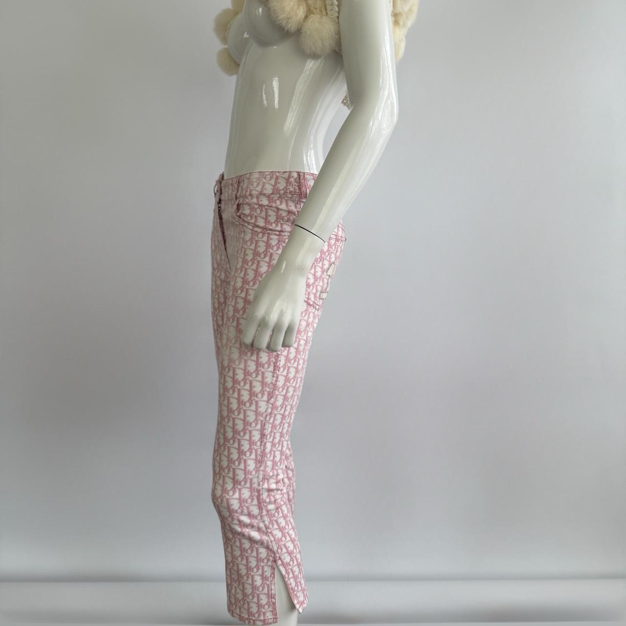 Christian Dior Spring/Summer 2004 Pink Monogram Trotter Capri Pants