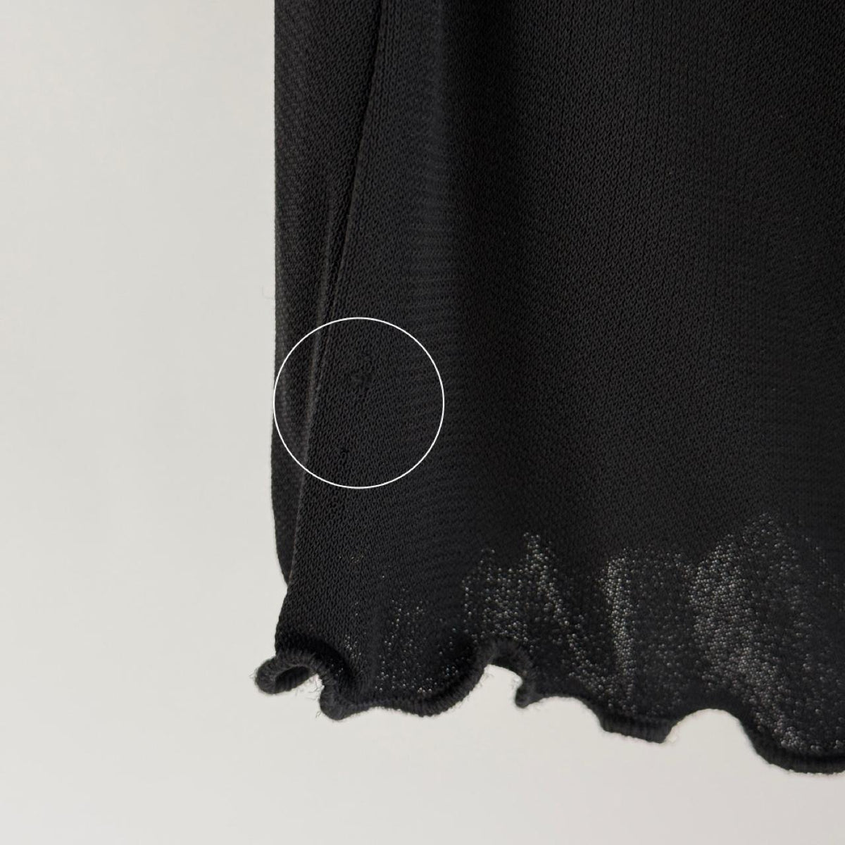 Emporio Armani Vintage Plunging Sheer Ruffle Top