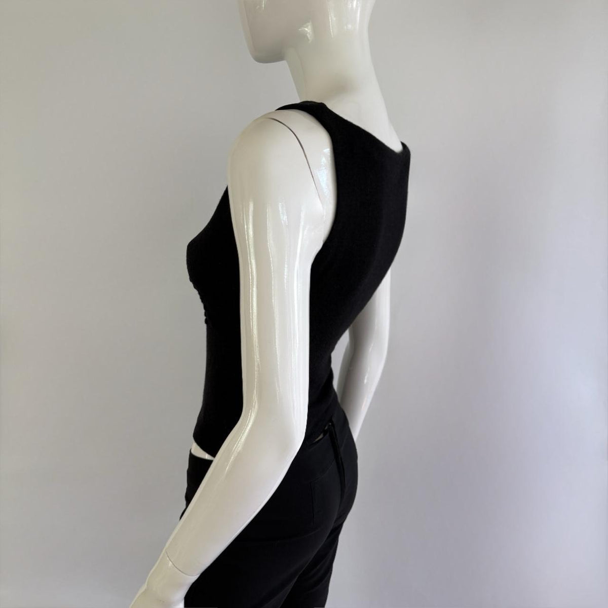 Fendi Jeans Vintage 90s Knit Cross Tank Top