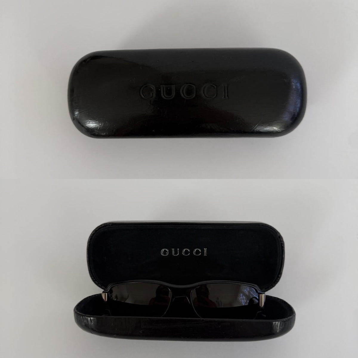 Gucci Tom Ford 90s Strass Black Rectangular Sunglasses