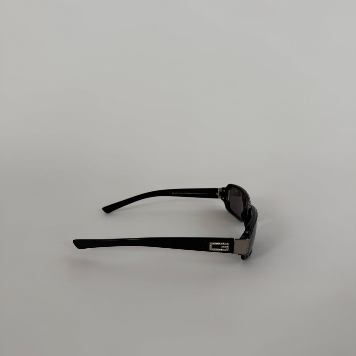 Gucci Tom Ford 90s Strass Black Rectangular Sunglasses