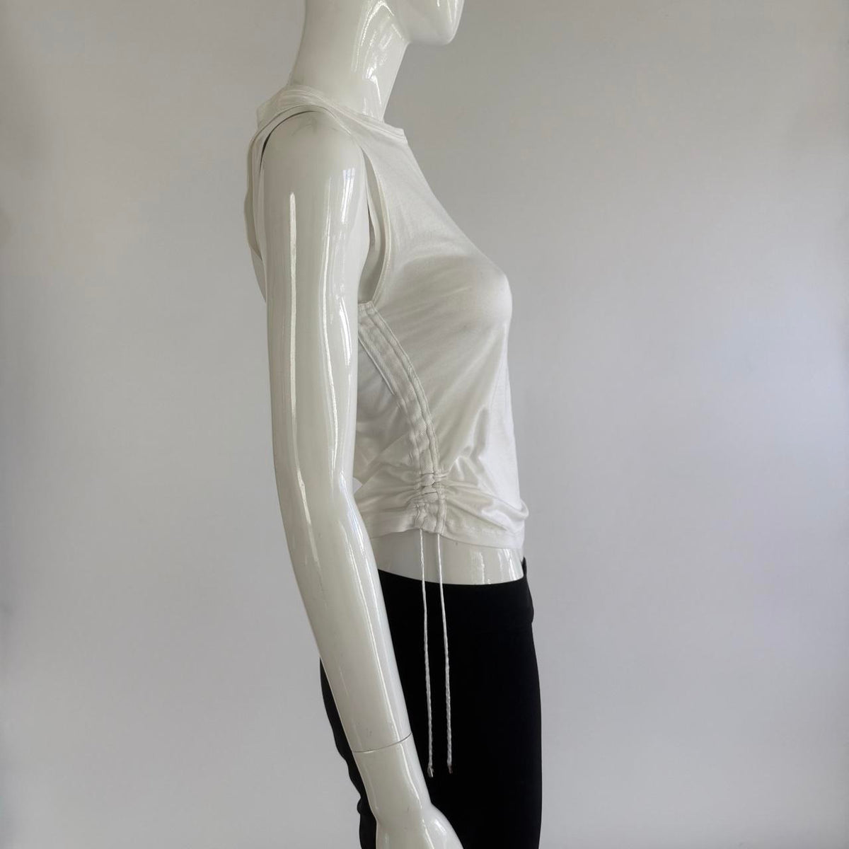 Gucci Vintage Tom Ford Era Ruched Side Sleeveless Top