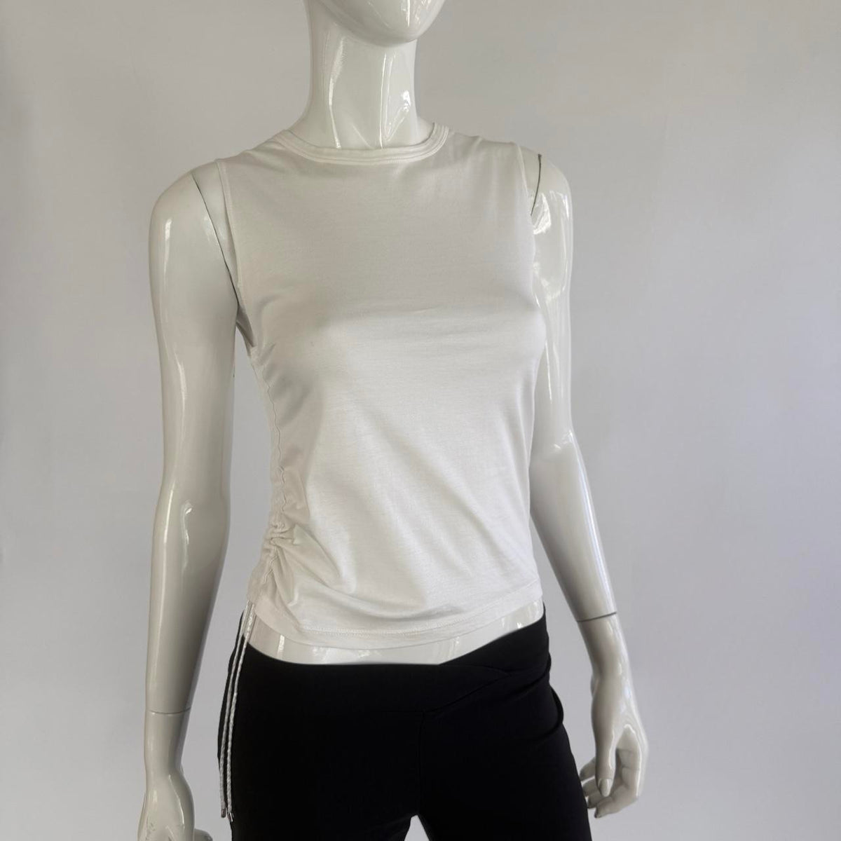 Gucci Vintage Tom Ford Era Ruched Side Sleeveless Top