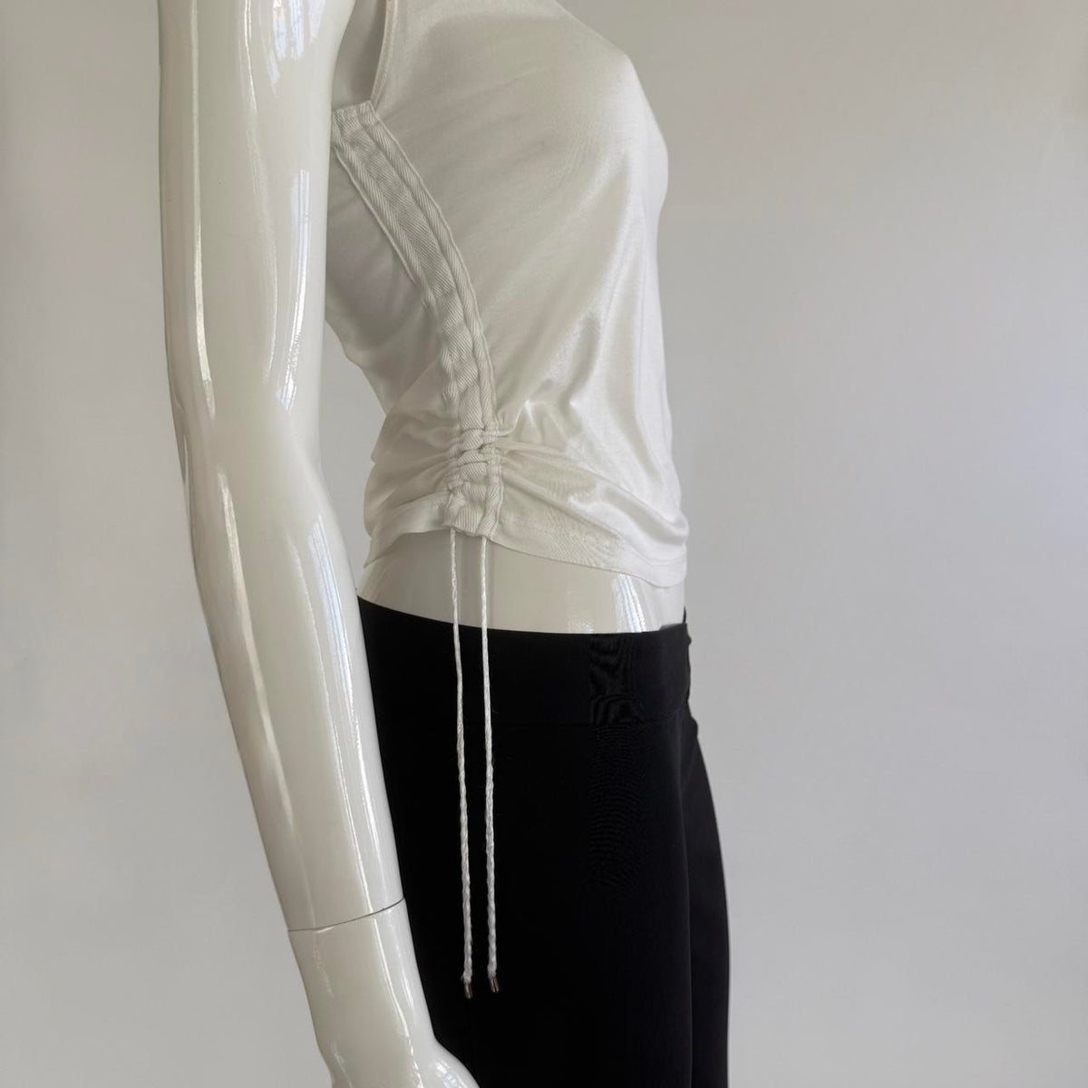 Gucci Vintage Tom Ford Era Ruched Side Sleeveless Top