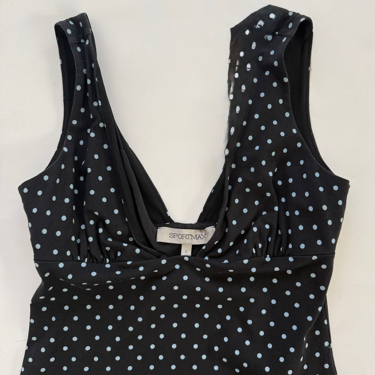 Sportmax Vintage Polka Dot Mini Dress