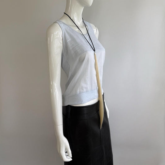 MM6 Maison Martin Margiela Vintage Light Blue Layered Top