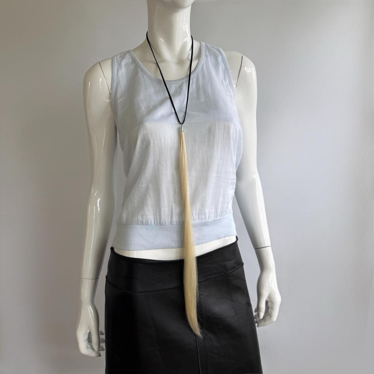 MM6 Maison Martin Margiela Vintage Light Blue Layered Top