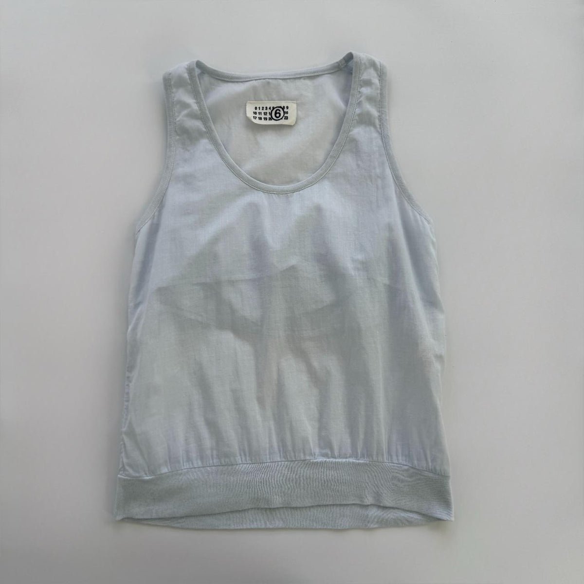 MM6 Maison Martin Margiela Vintage Light Blue Layered Top
