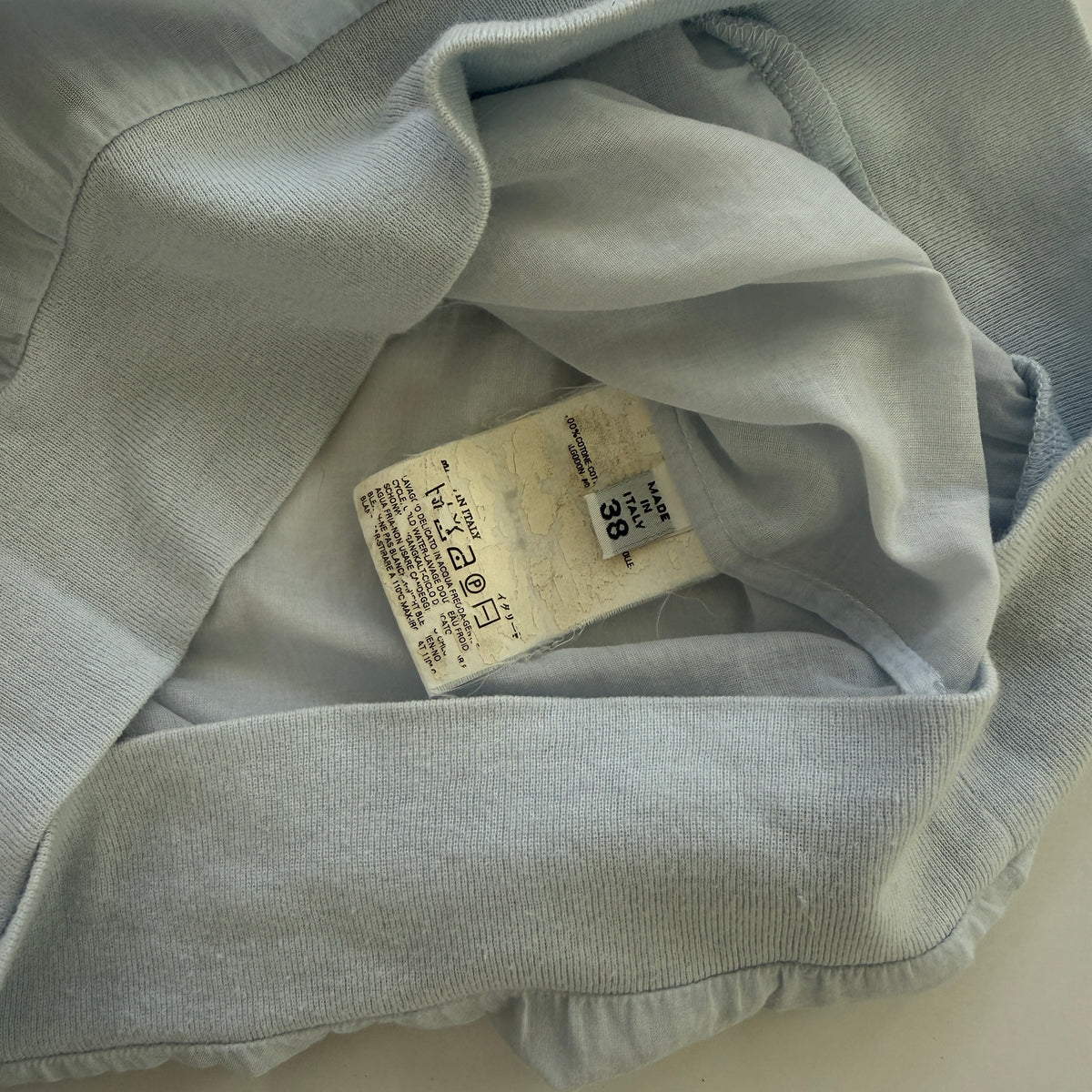 MM6 Maison Martin Margiela Vintage Light Blue Layered Top
