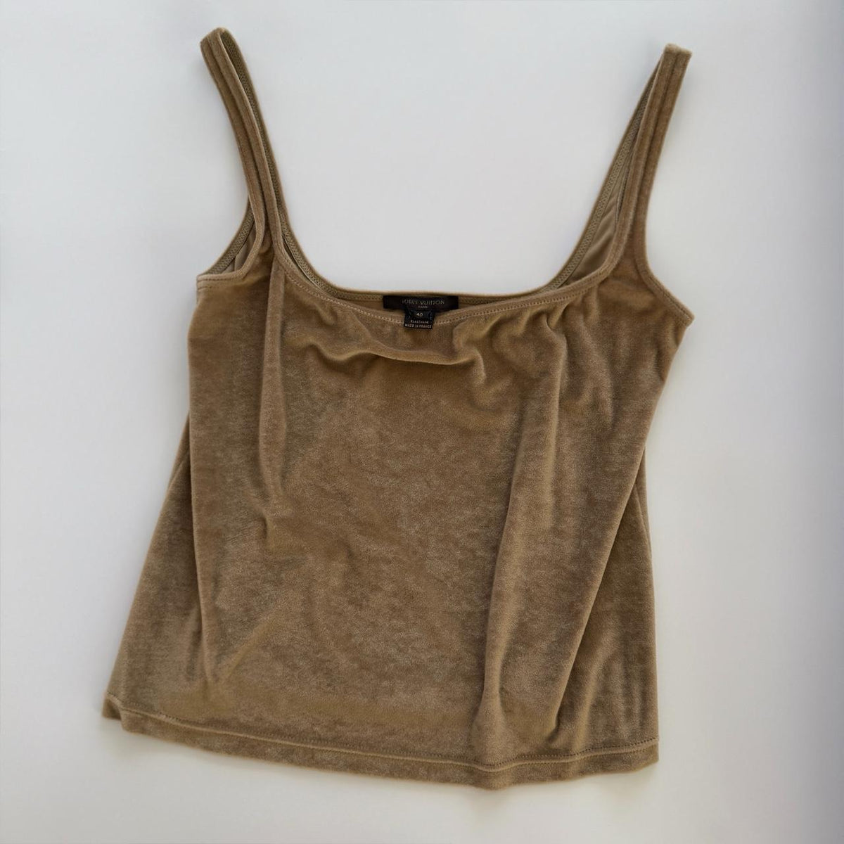 Louis Vuitton Vintage Velour Tank Top