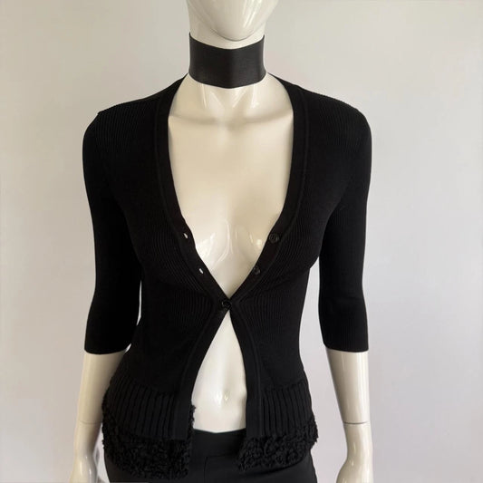 Moschino Cheap & Chic Vintage 90s Ribbed Cardigan