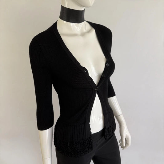 Moschino Cheap & Chic Vintage 90s Ribbed Cardigan