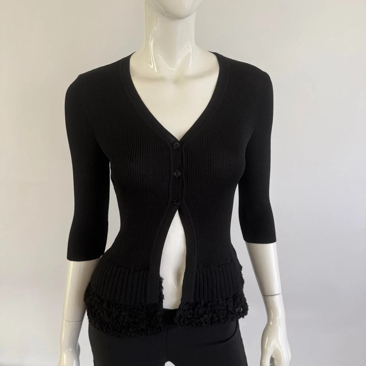 Moschino Cheap & Chic Vintage 90s Ribbed Cardigan