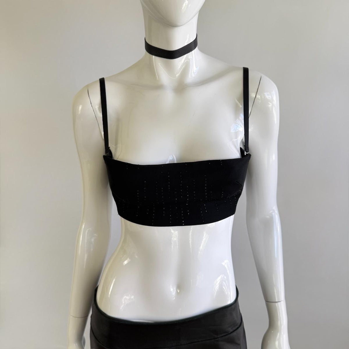 Plein Sud Vintage Embellished Crop Bra Top
