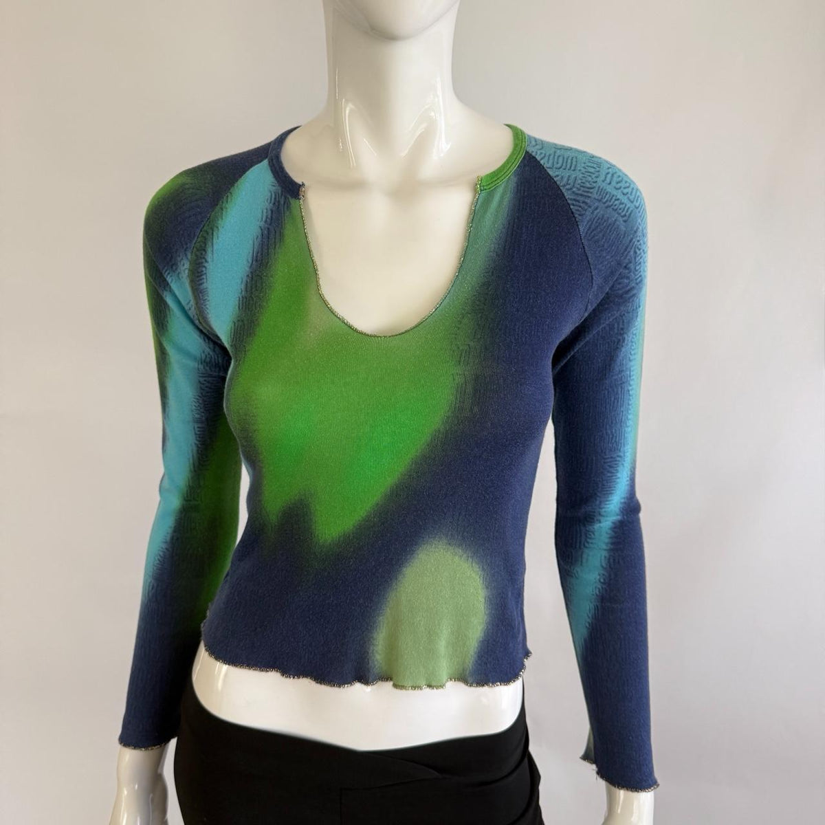 Roberto Cavalli 90s Ombre Long Sleeve Top - seen on SATC