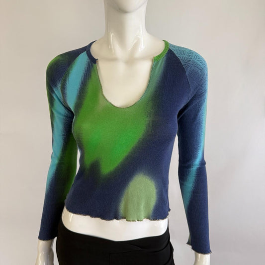 Roberto Cavalli 90s Ombre Long Sleeve Top - seen on SATC