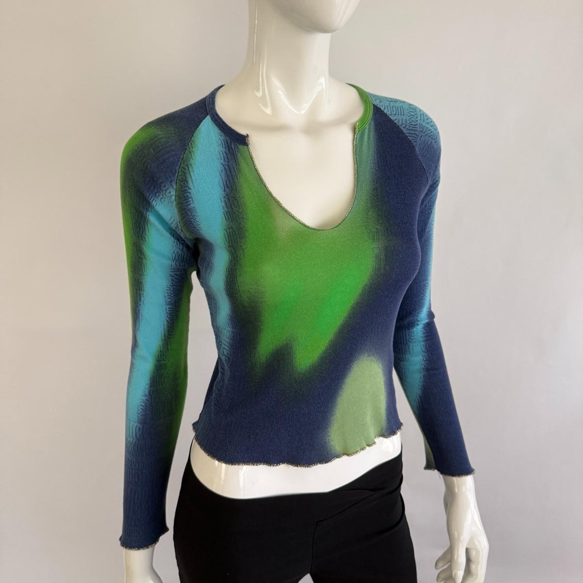 Roberto Cavalli 90s Ombre Long Sleeve Top - seen on SATC