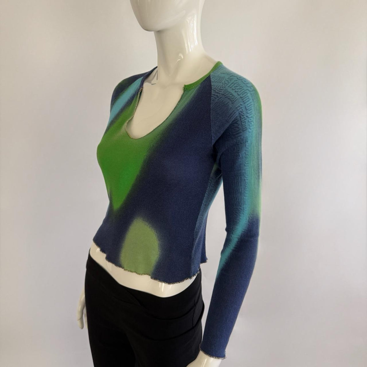 Roberto Cavalli 90s Ombre Long Sleeve Top - seen on SATC