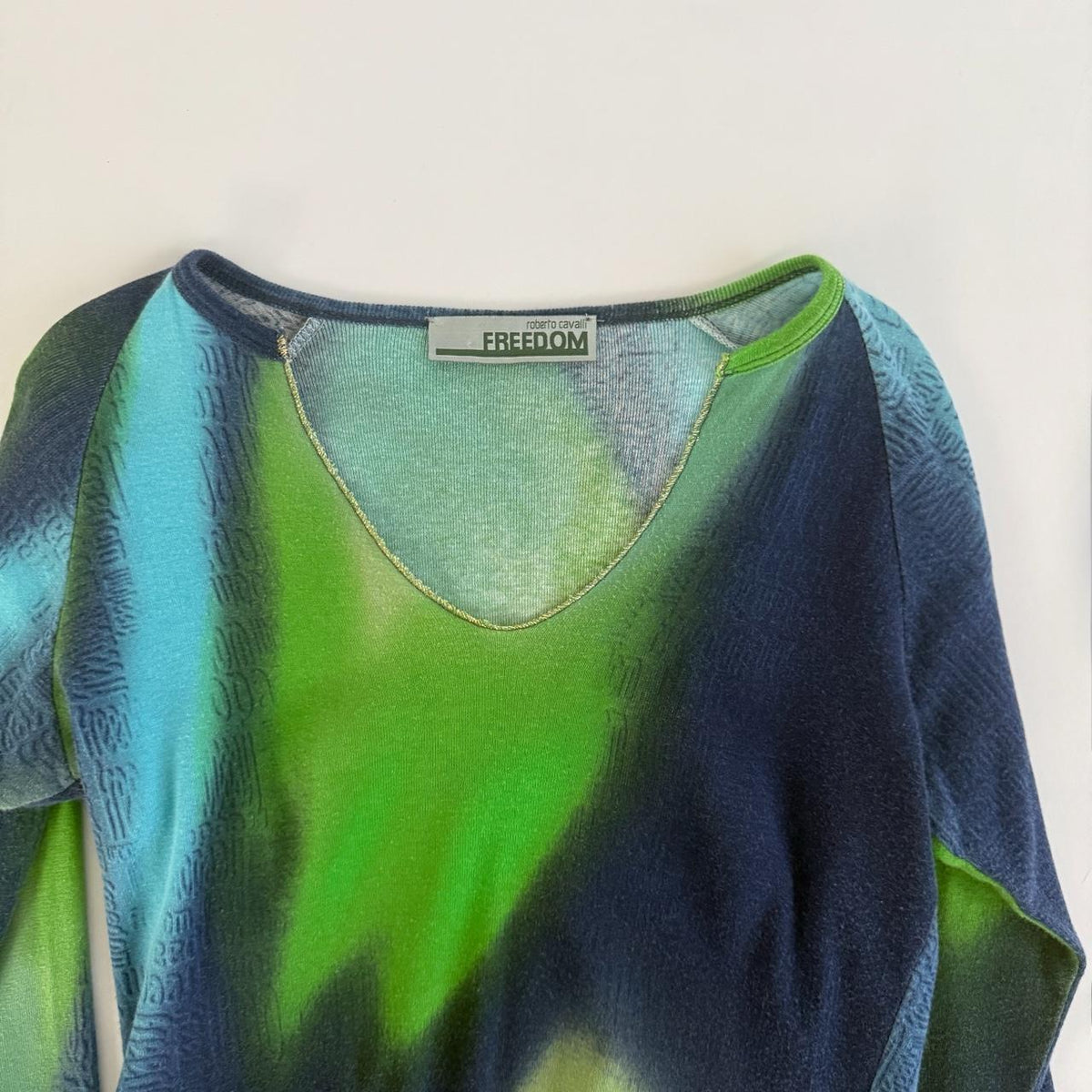 Roberto Cavalli 90s Ombre Long Sleeve Top - seen on SATC