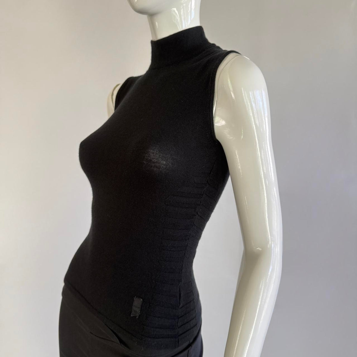 Versace Sport Vintage Mock Neck Knit Top
