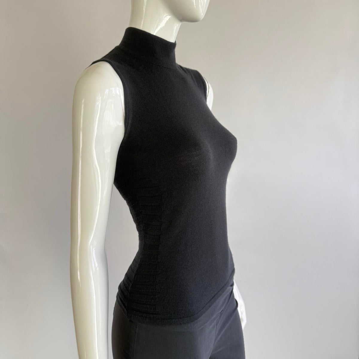 Versace Sport Vintage Mock Neck Knit Top
