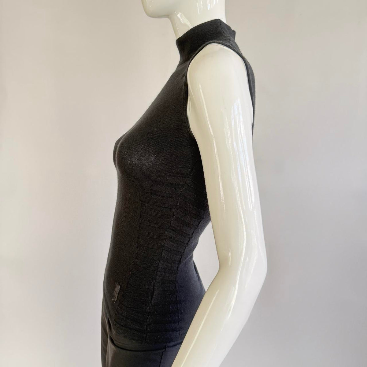 Versace Sport Vintage Mock Neck Knit Top