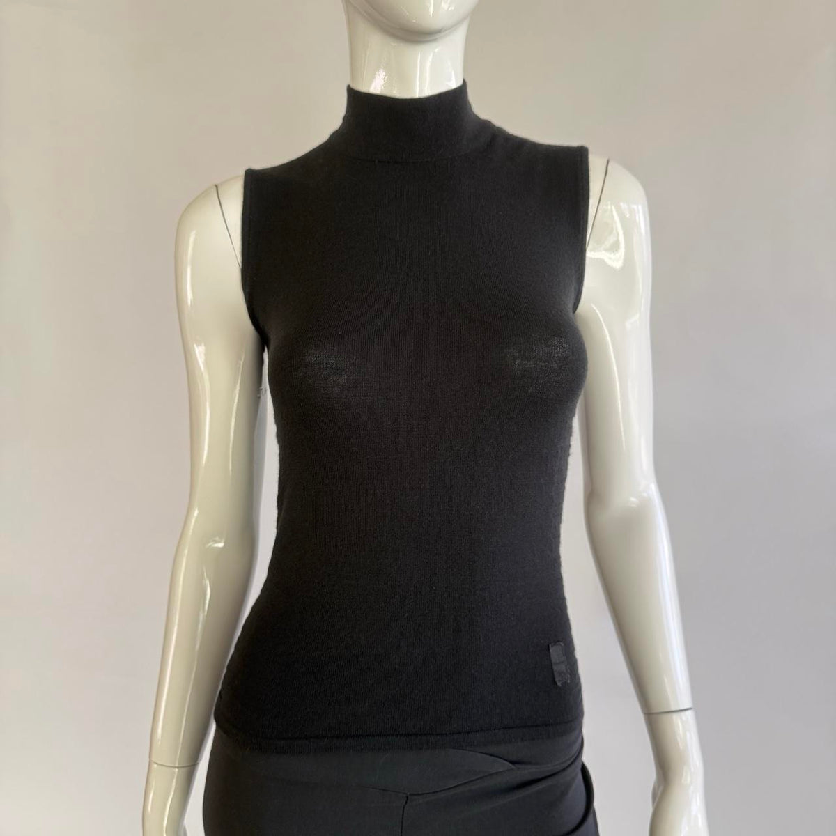 Versace Sport Vintage Mock Neck Knit Top