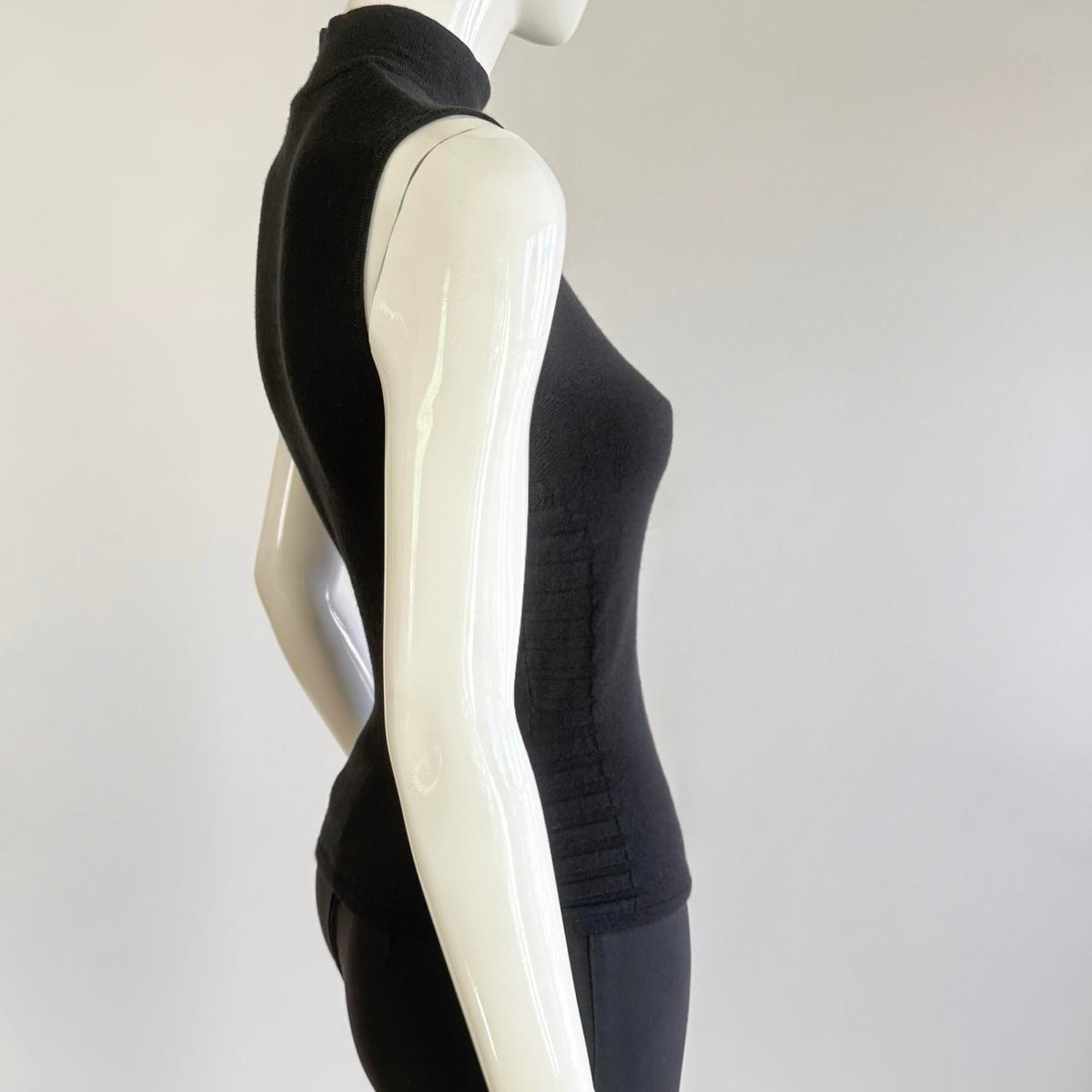 Versace Sport Vintage Mock Neck Knit Top